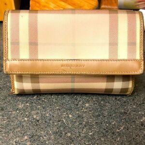 Authentic Burberry Pink Vintage Small Wallet